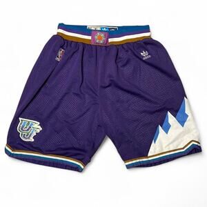 Vintage adidas nba utah jazz basketball shorts